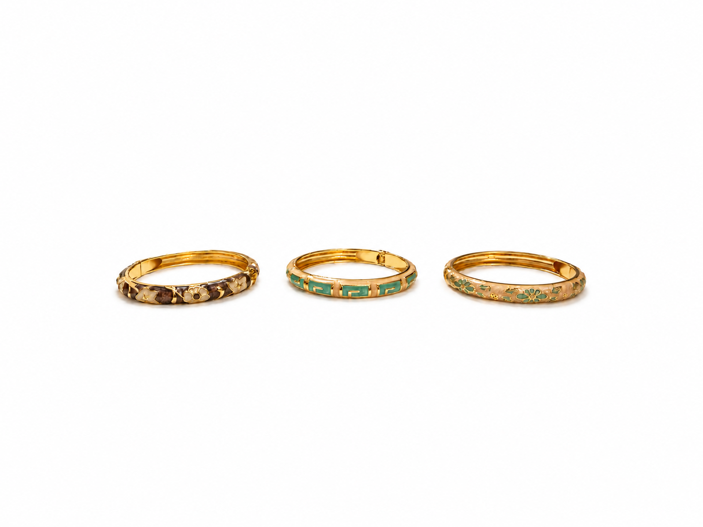 Floral Bangle Set