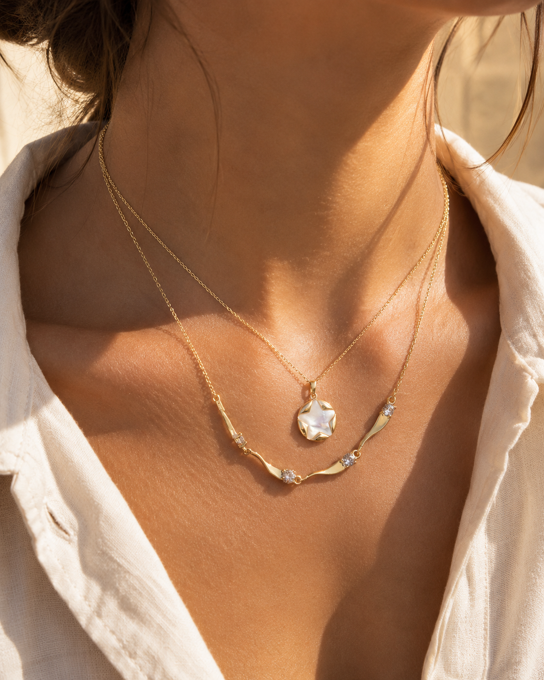 Layered Star Necklace