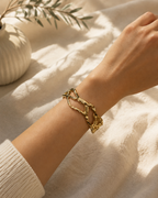 Golden Cutout Bangle