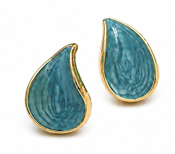 Teardrop Stud Earrings