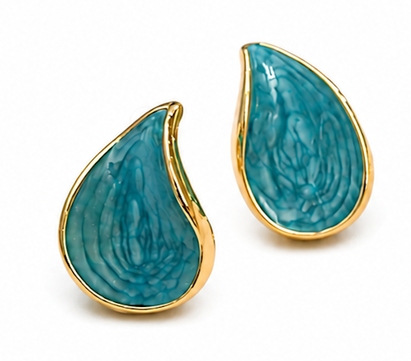 Teardrop Stud Earrings