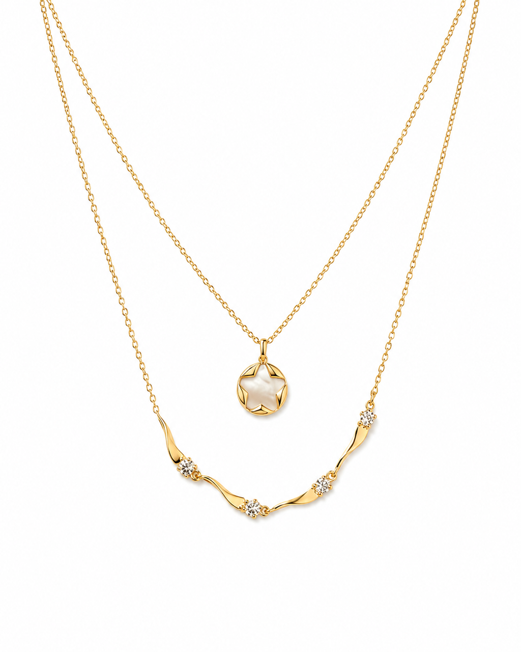 Layered Star Necklace