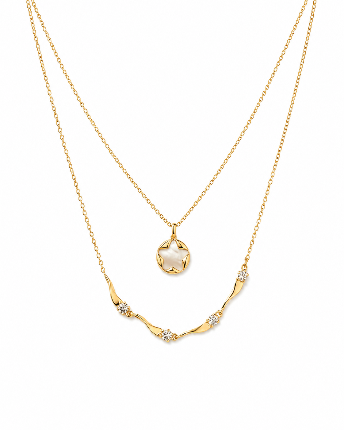 Layered Star Necklace